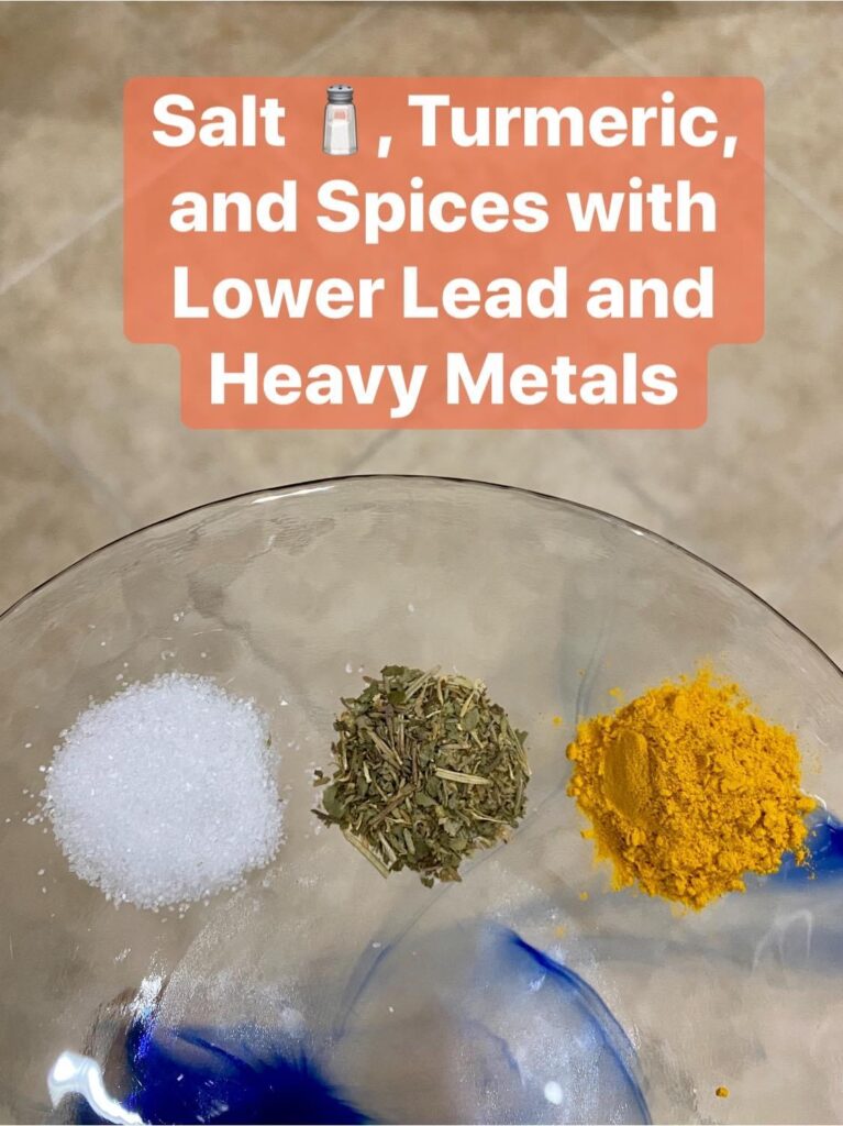 Salt 🧂, Turmeric, and Spices with Lower Lead and Heavy Metals