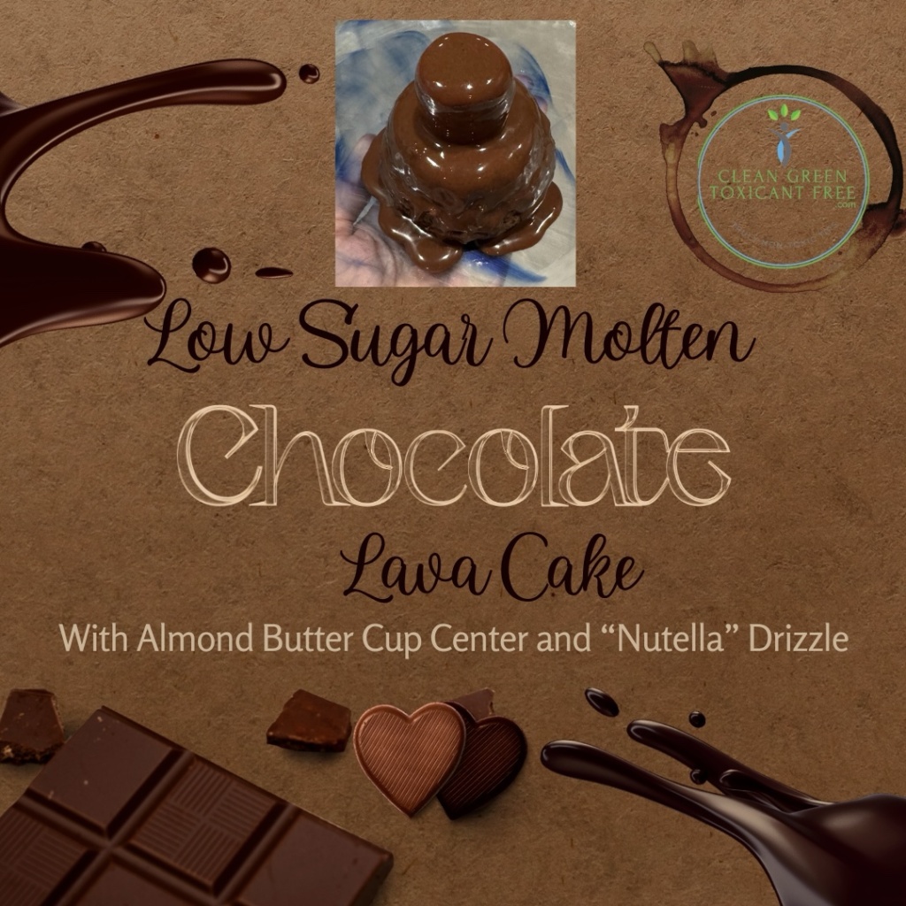 No Sugar Molten Chocolate Lava Cakes