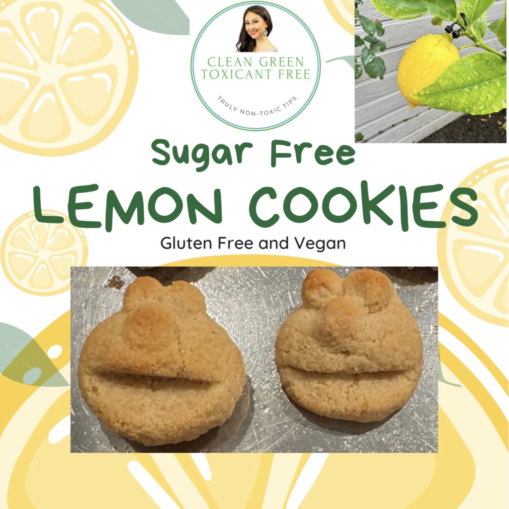 Lemon Shortbread Cookies: Gluten and Sugar free, Vegan